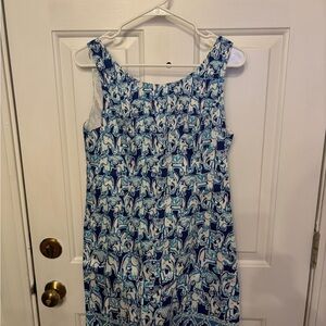 Lilly Pulitzer Blue & Aqua Elephant-Print Shift Dress